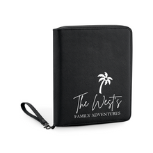 Load image into Gallery viewer, Travel Document Organiser - Family Adventures Palm Tree
