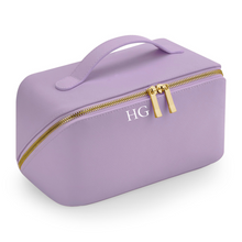 Load image into Gallery viewer, Flat Lay Make Up Bag - Lilac Large
