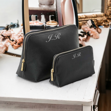 Load image into Gallery viewer, Medium Make Up Bag with Initials
