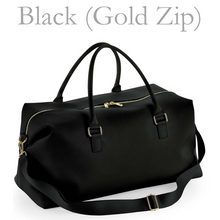 Load image into Gallery viewer, Weekend Bag - Black (Gold Zip)
