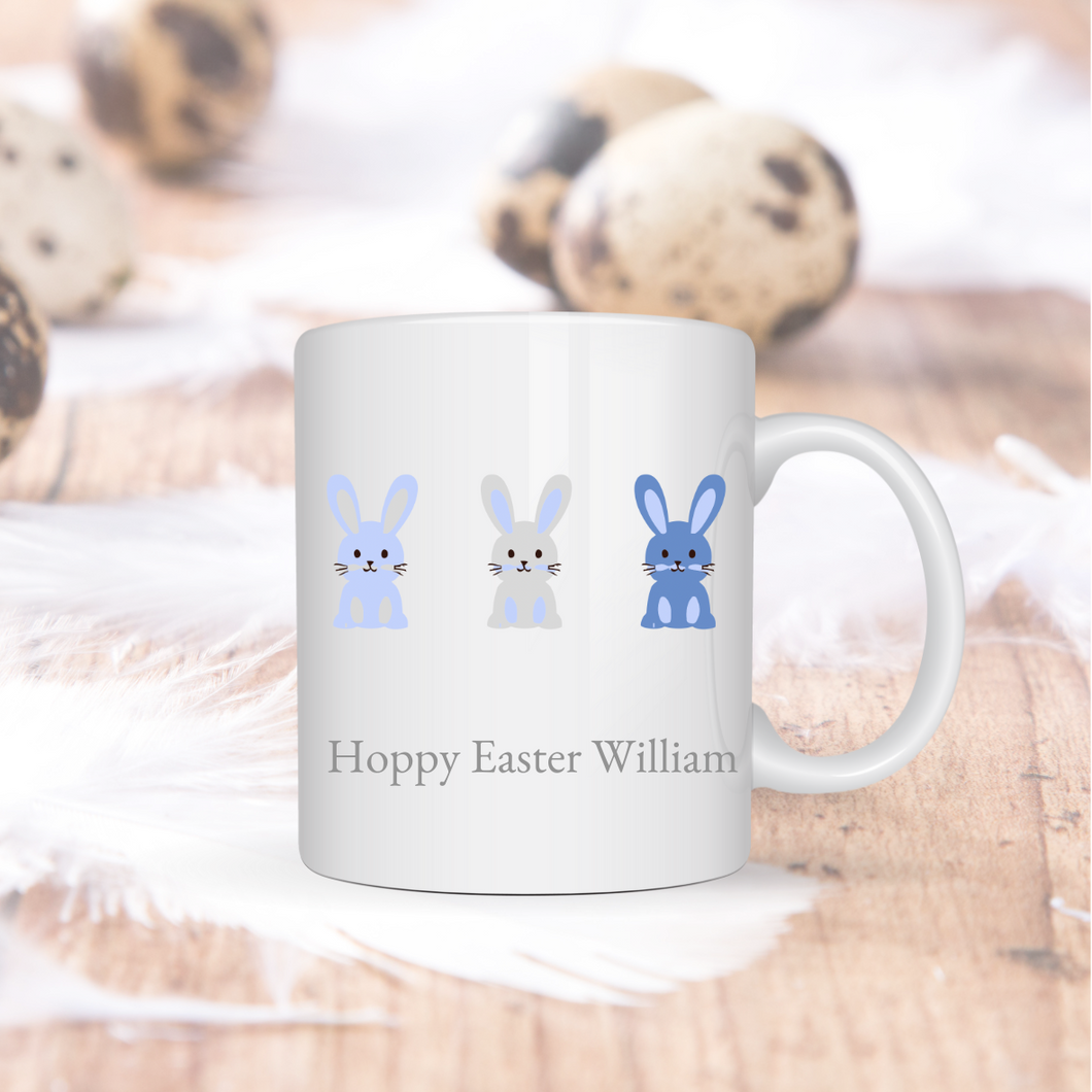 Blue Hoppy Easter Mug