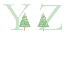 Load image into Gallery viewer, Alphabet Christmas Mug - Green Tree Green Letter
