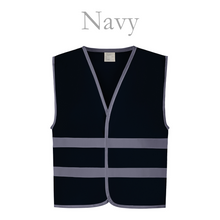 Load image into Gallery viewer, Young Rider Hi Vis Vest - Navy
