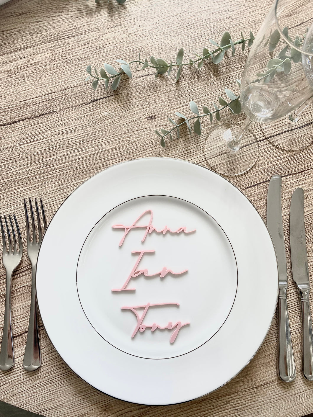 Acrylic Name Place Settings