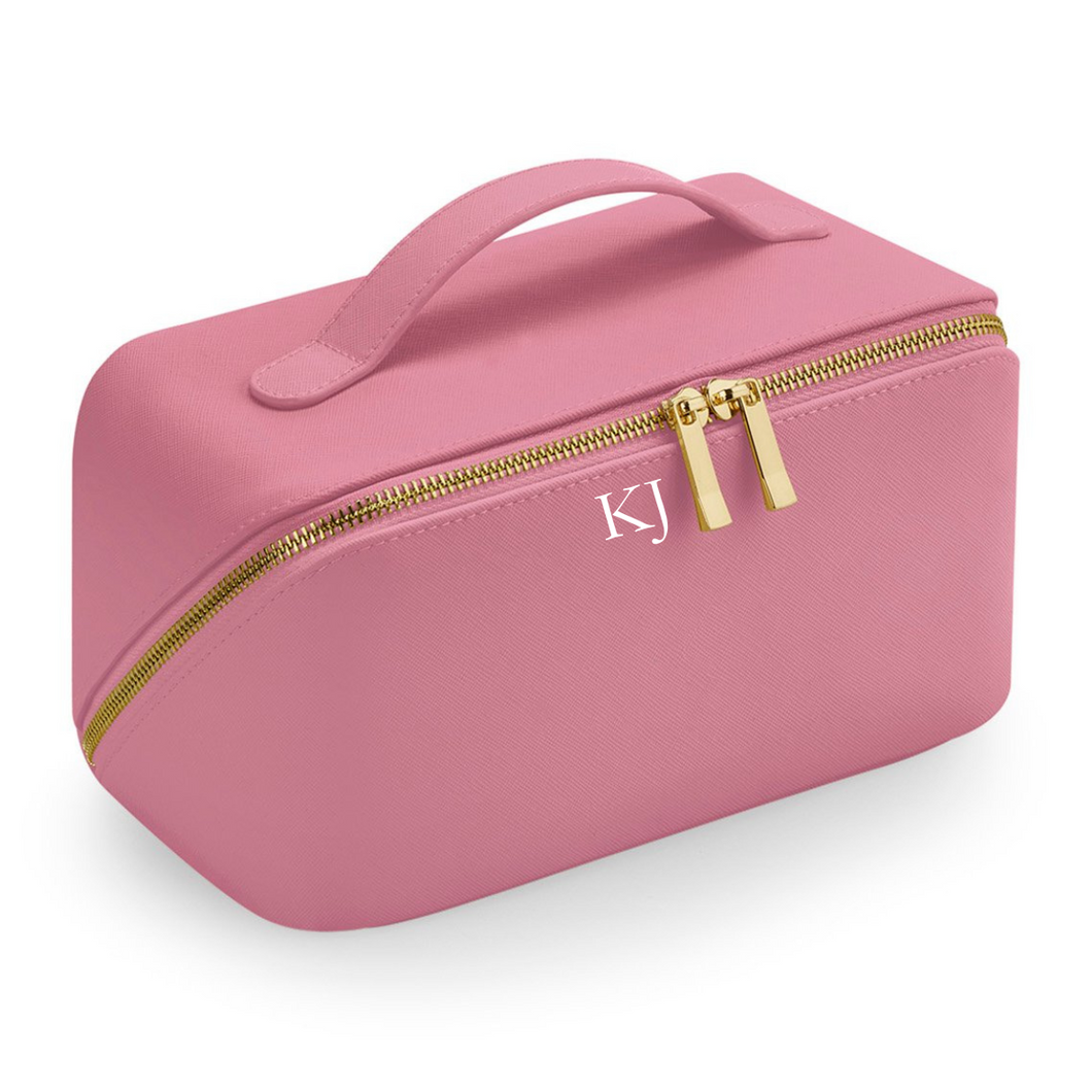 Flat Lay Make Up Bag - Dusky Pink Large