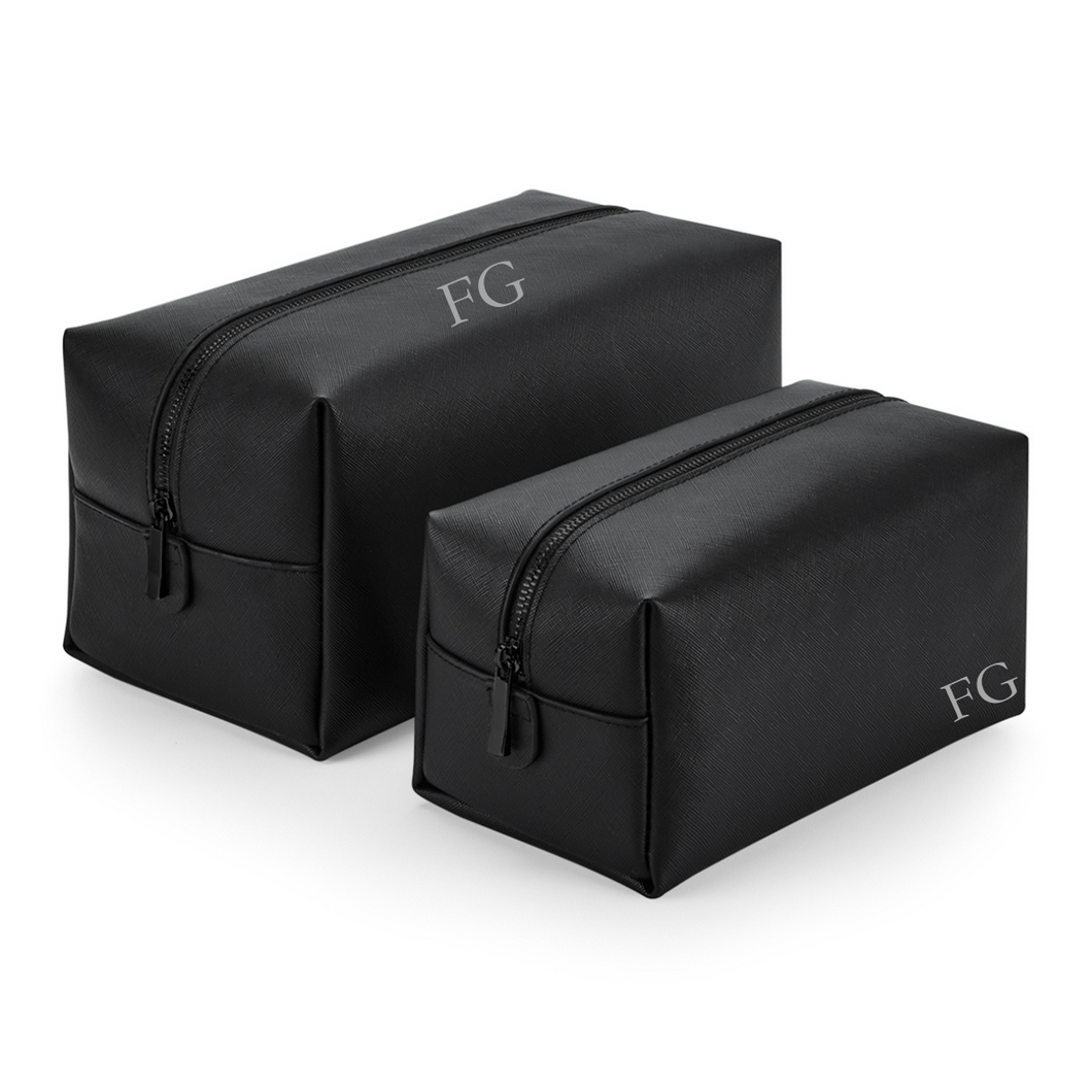 Wash Bag - Black (Black Zip)