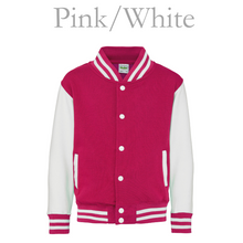 Load image into Gallery viewer, Varsity Jacket Pink/White
