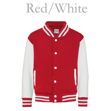 Load image into Gallery viewer, Varsity Jacket Red/White
