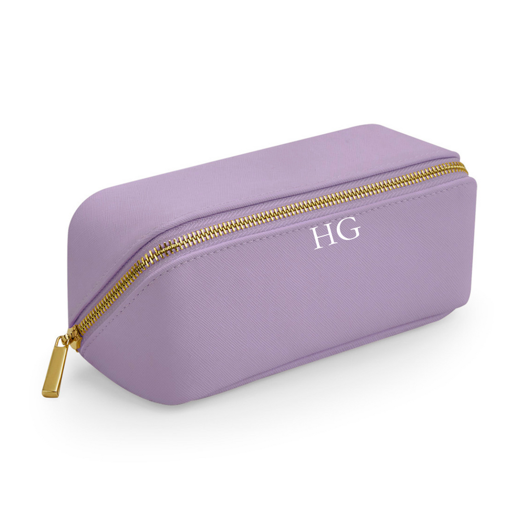 Flat Lay Make Up Bag - Lilac Small