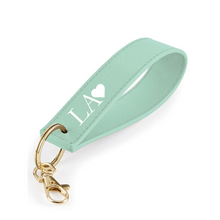 Load image into Gallery viewer, Loop Keyring Initials - Mint Green
