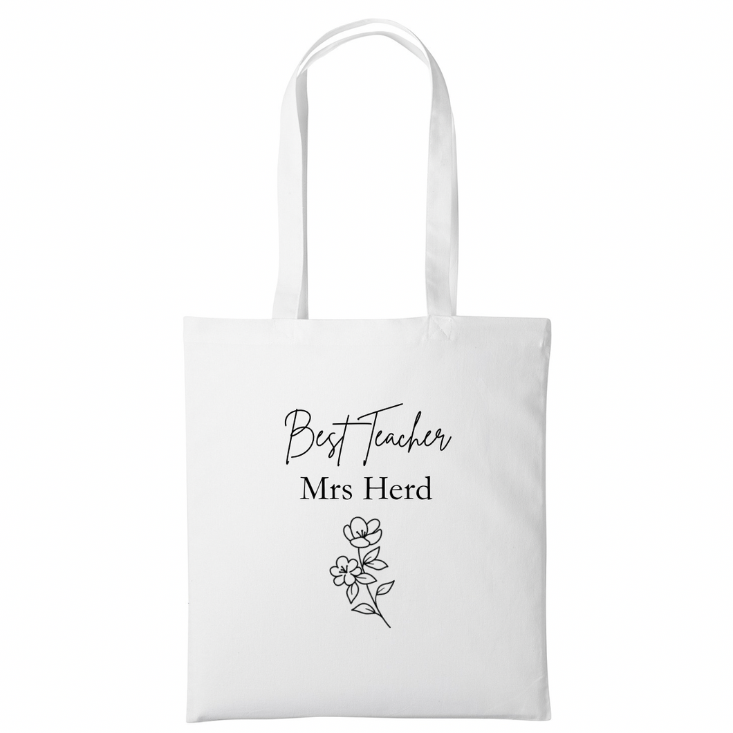 Teacher Tote - Flower