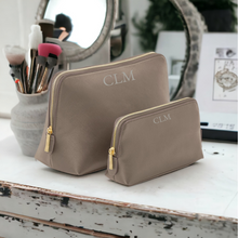 Load image into Gallery viewer, Medium Make Up Bag with Initials
