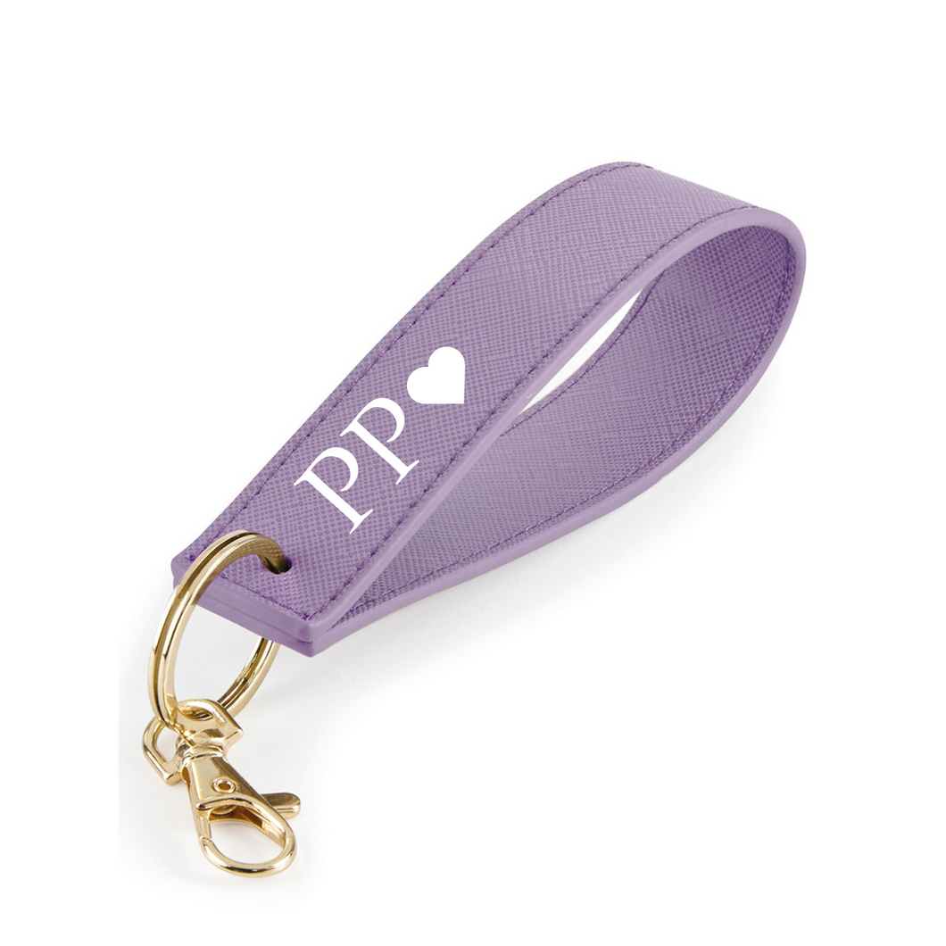 Loop Keyring Initials - Lilac