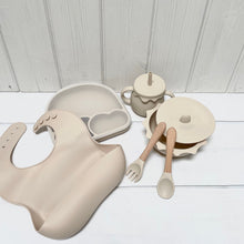 Load image into Gallery viewer, Beige Silicone Weaning Set
