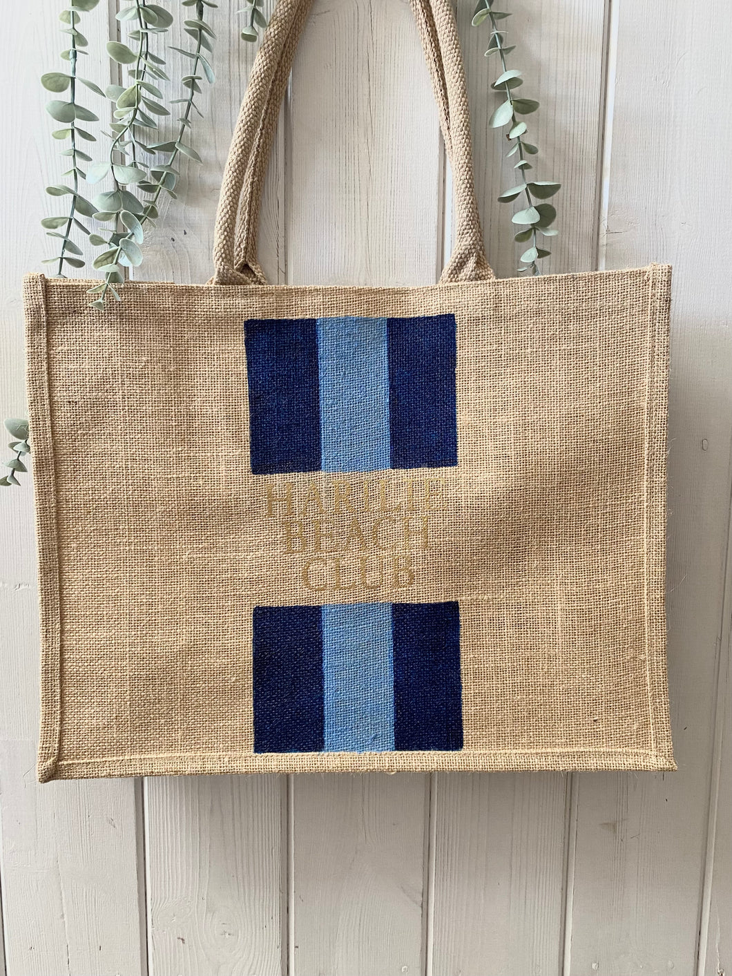 Jute Tote Beach Bag