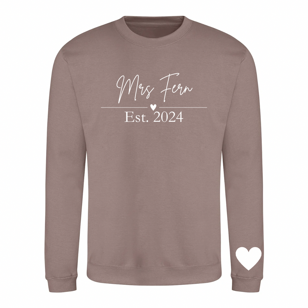 Mrs Est. Sweatshirt