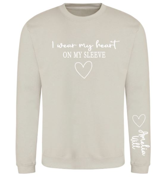 Adult's I Wear my Heart Sweatshirt