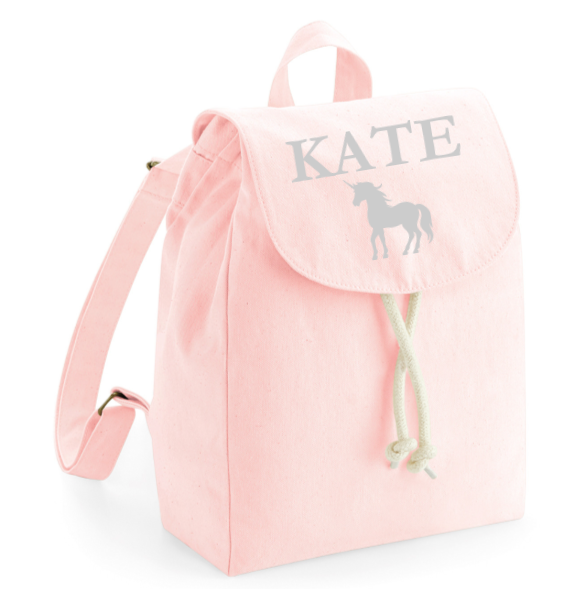 Backpack Pink Name & Picture