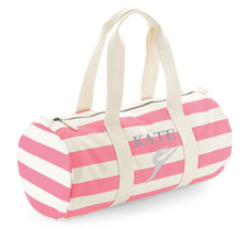 Load image into Gallery viewer, Dance Barrel Bag Pink Stripe
