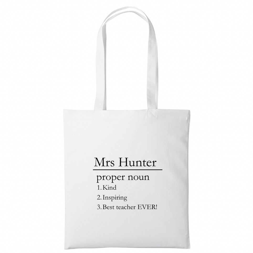 Teacher Tote - Proper Noun