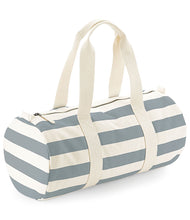 Load image into Gallery viewer, Dance Barrel Bag Grey Stripe
