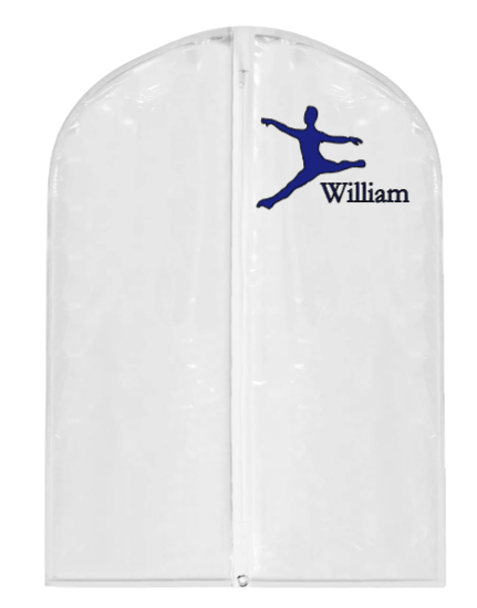 Dance Garment Bag: Clear without Pockets