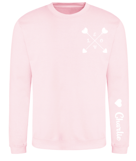 Adult's Valentines Heart & Arrows Sweatshirt