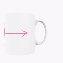 Load and play video in Gallery viewer, Valentines Heart &amp; Arrow Mug
