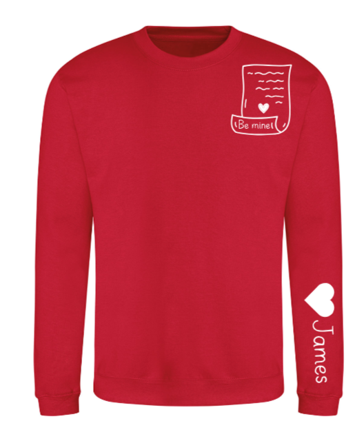 Adult's Valentines Letter Sweatshirt