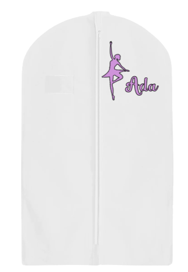 Dance Garment Bag: White without Pockets